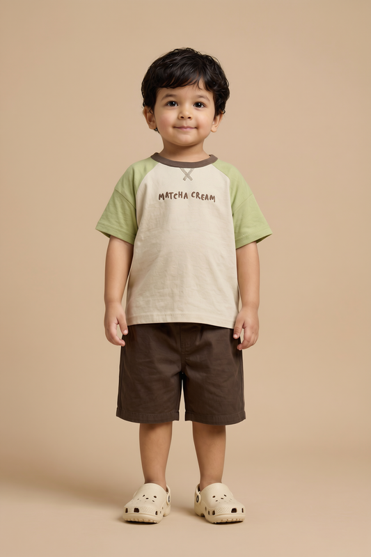Unisex Matcha Cream Organic Cotton Tee