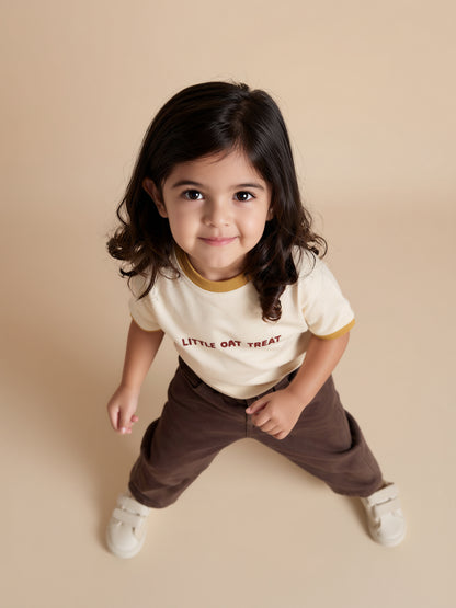 Unisex Little Oats Treat Ringer Organic Tee