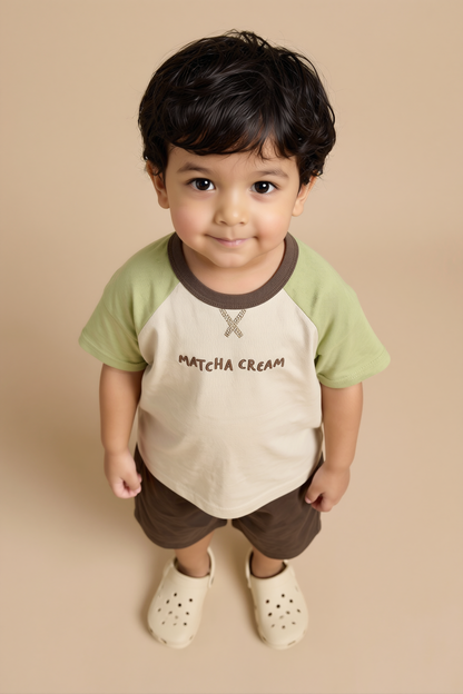 Unisex Matcha Cream Organic Cotton Tee