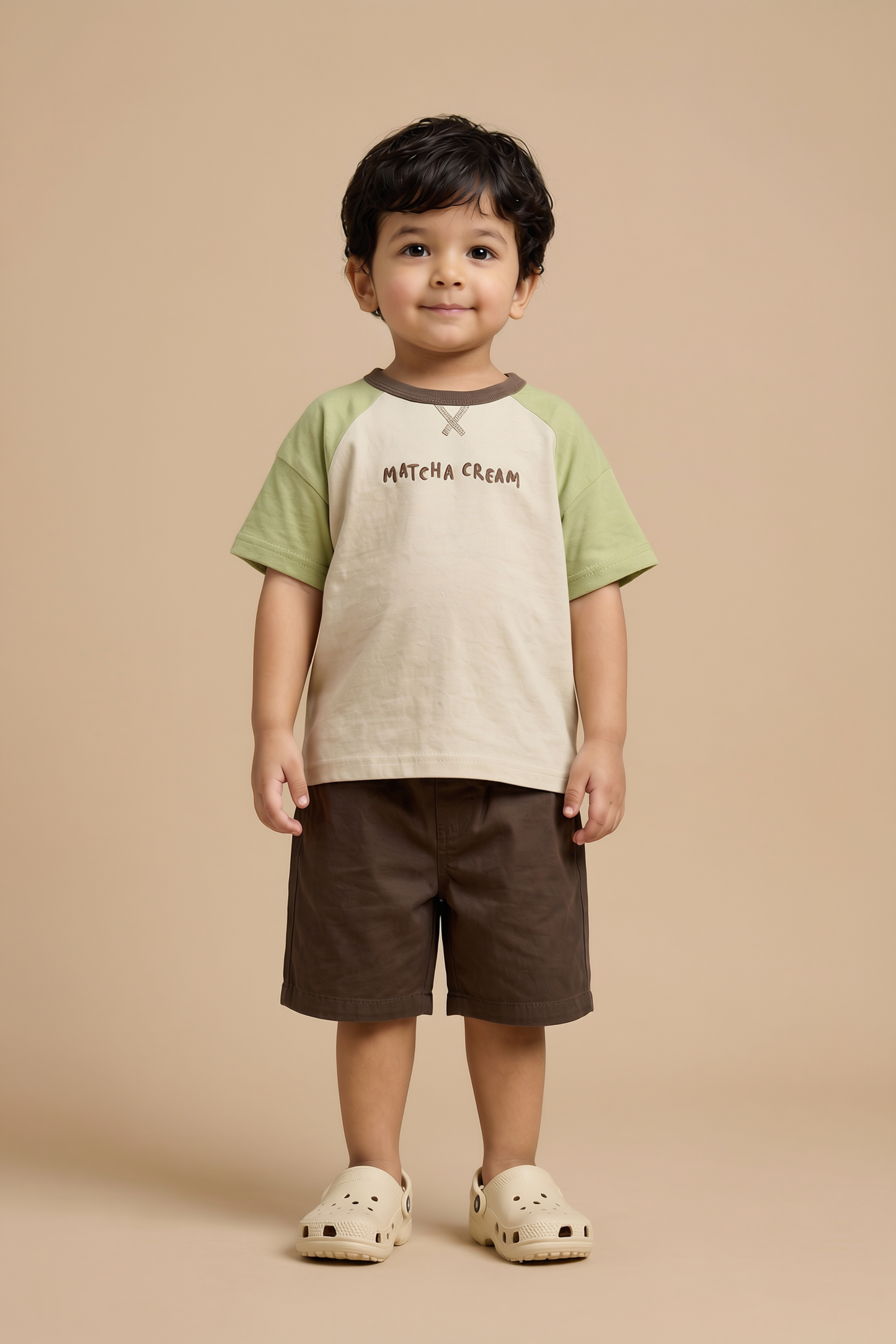 Unisex Matcha Cream Organic Cotton Tee