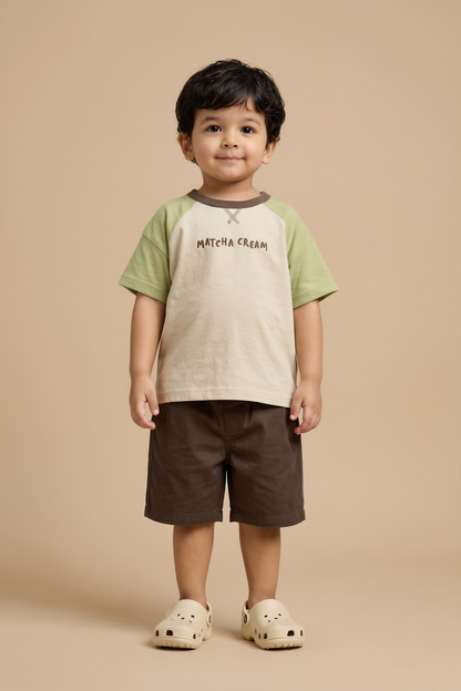 Unisex Matcha Cream Organic Cotton Tee