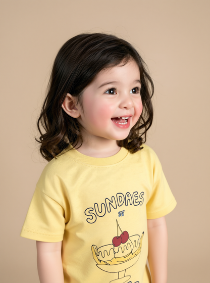 Unisex Sundaes Organic Cotton Tee
