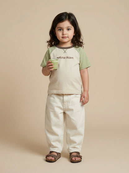 Unisex Matcha Cream Organic Cotton Tee