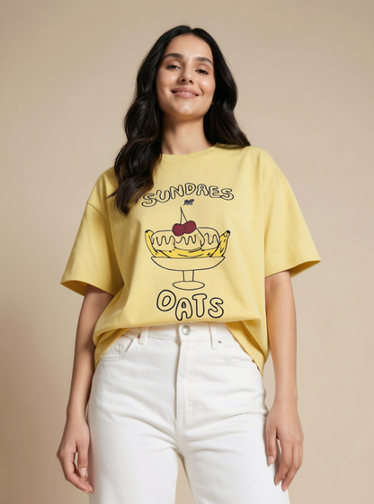 Adult Unisex Sundaes Organic Cotton Tee