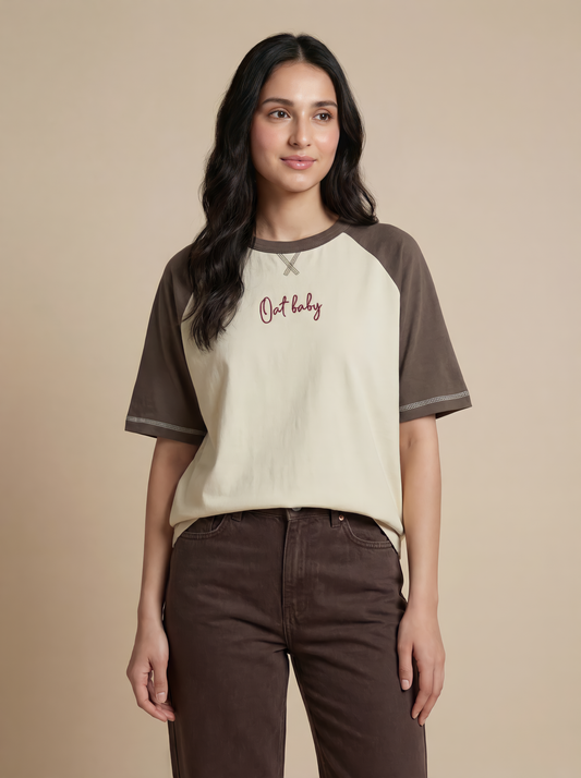 Adult Unisex Oat Baby Organic Cotton Tee
