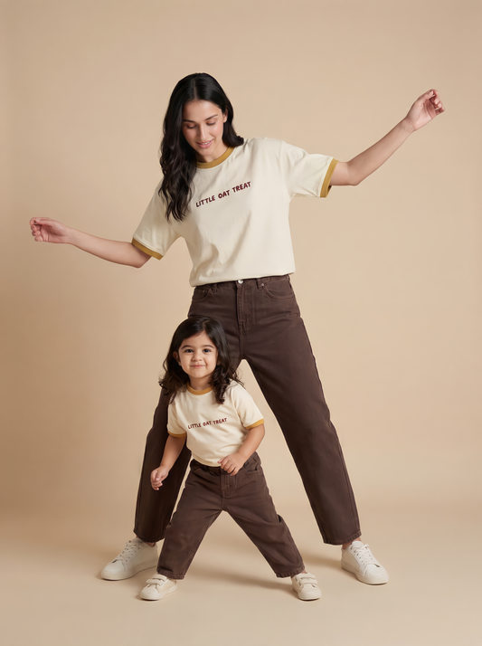Adults Unisex Little Oats Treat Organic Tee