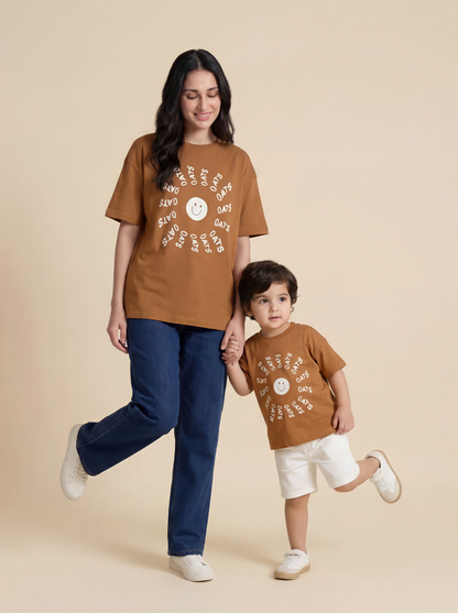 Adults Unisex Oats Original Organic Cotton Tee
